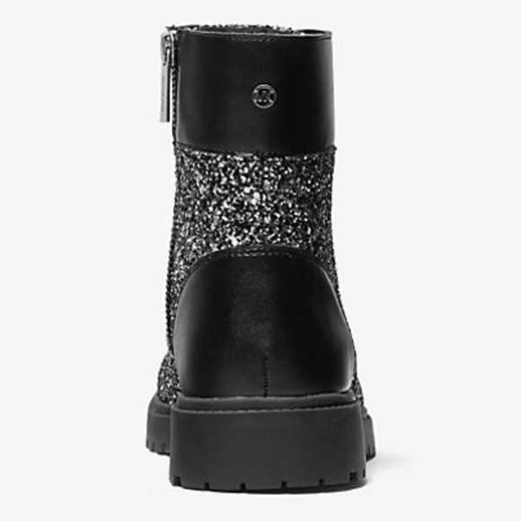 Michael Kors Alistair Glitter Combat Boot - Picture 3 of 3